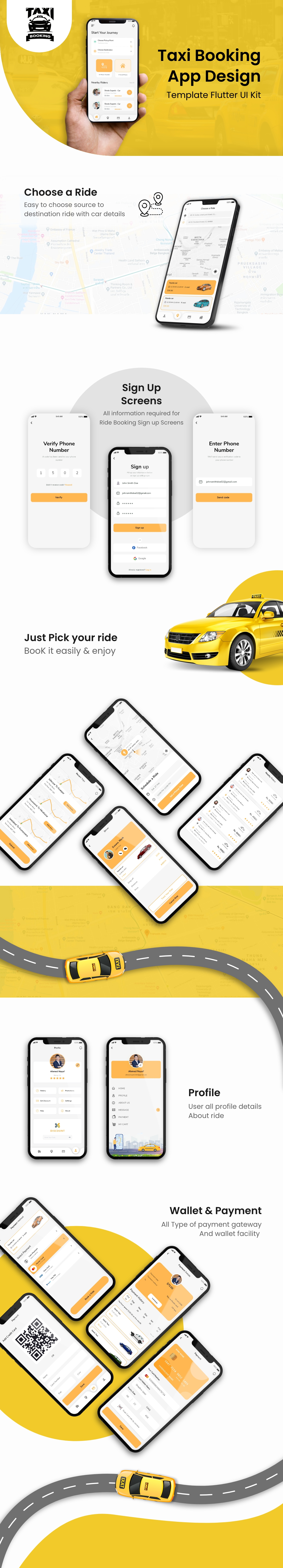 Taxi Booking Owner App UI KIT - Flutter 3.0 - 1