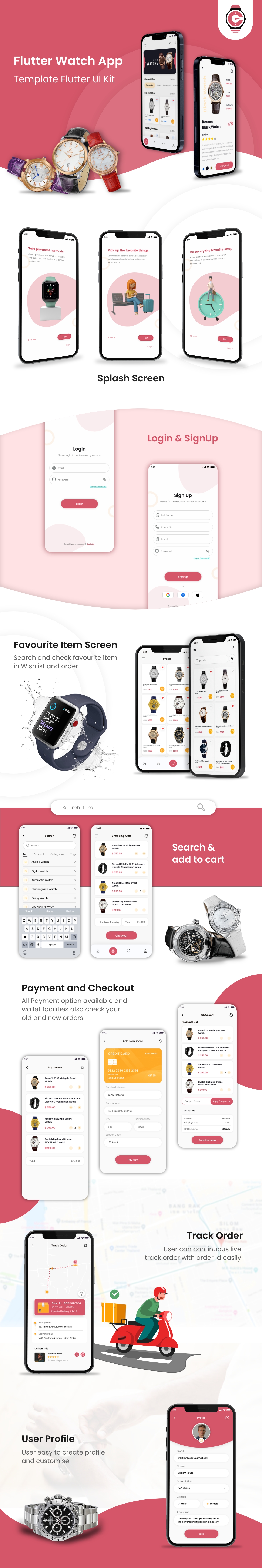 Flutter Watch Shopping App UI KIT - 1